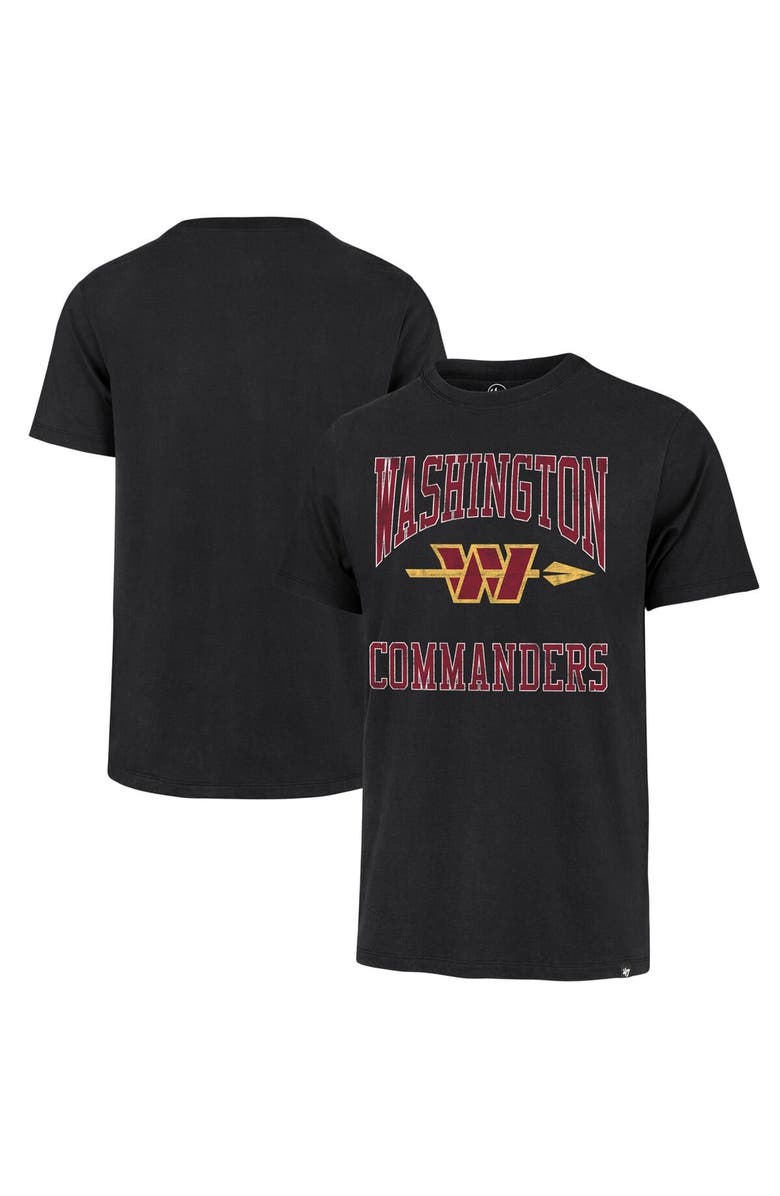 '47 Men's '47 Black Washington Commanders Big Ups Franklin T-Shirt, Main, color, Black