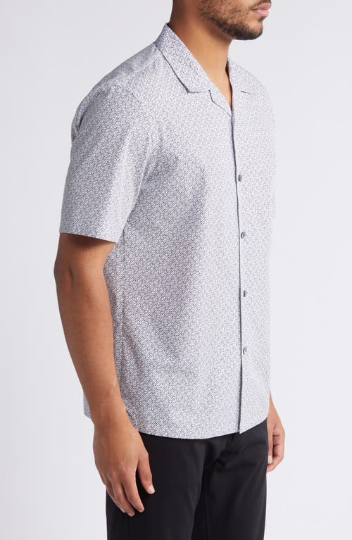Theory Daze Geo Shell Camp Shirt In Blue