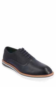VANCE CO Weber Plain Toe Vegan Leather Oxford