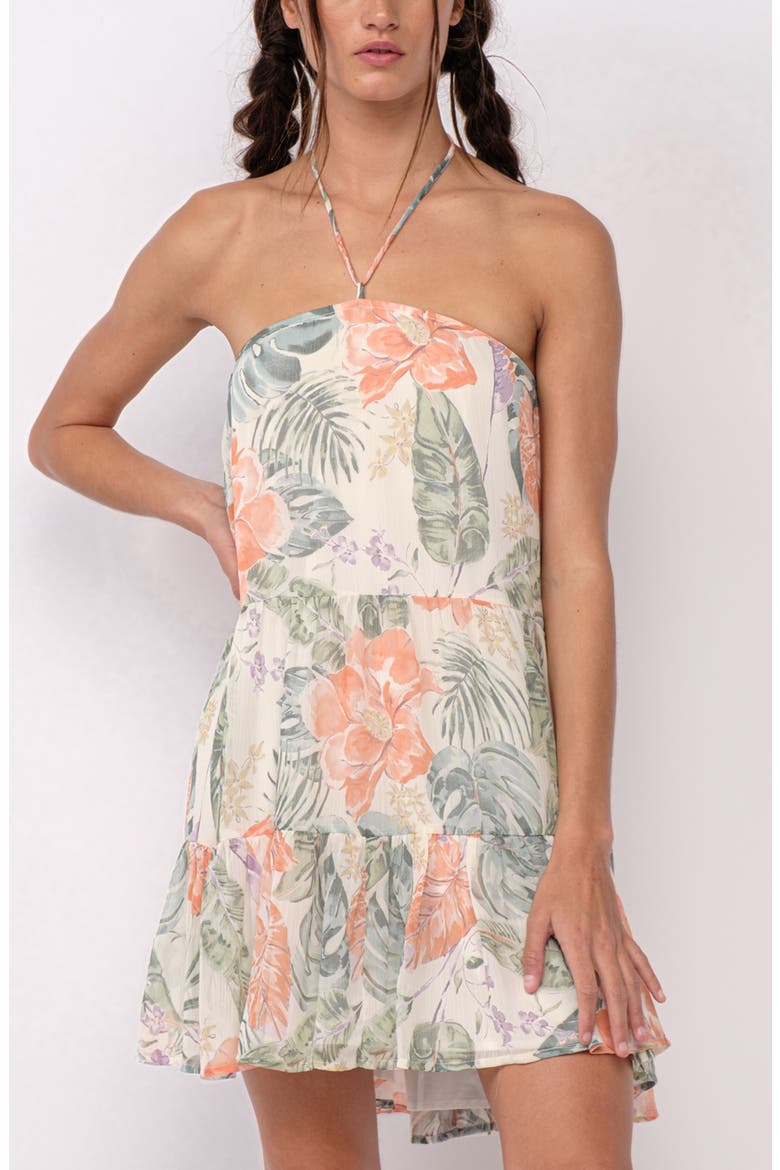 Halter Swing Minidress, Alternate, color, WHITE