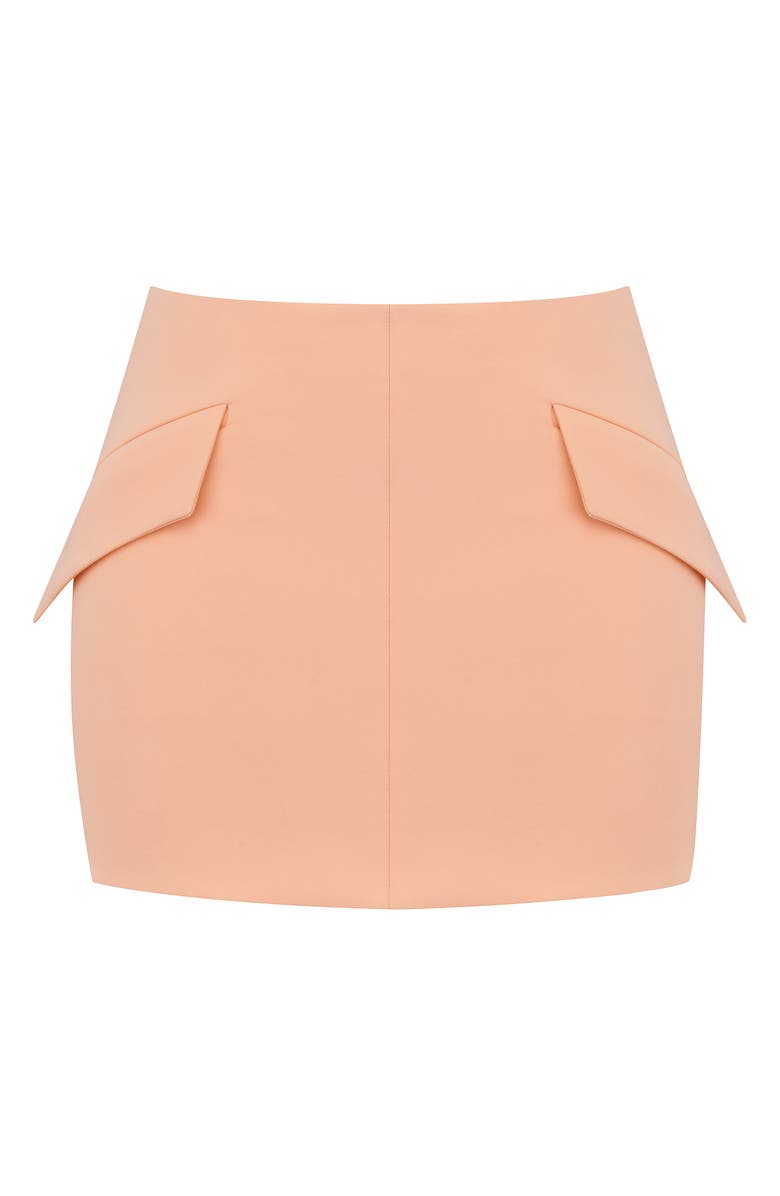 HOUSE OF CB Collin Pocket Miniskirt, Alternate, color, Peach Nectar
