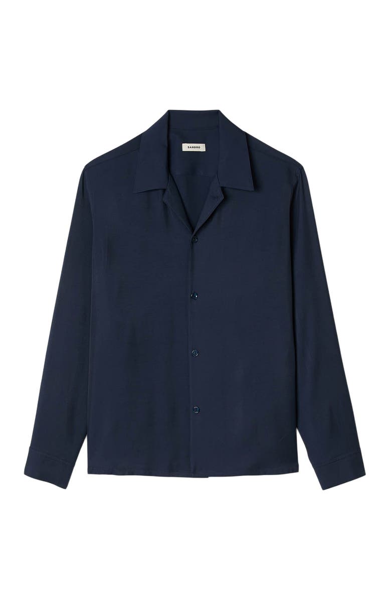 SANDRO Floaty shirt, Alternate, color, Navy Blue