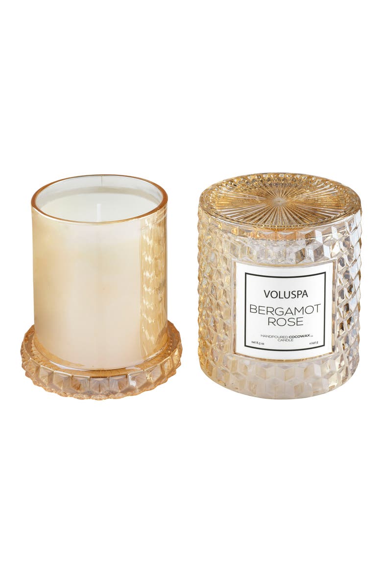 Roses Icon Cloche Cover Candle, Alternate, color, BERGAMOT ROSE