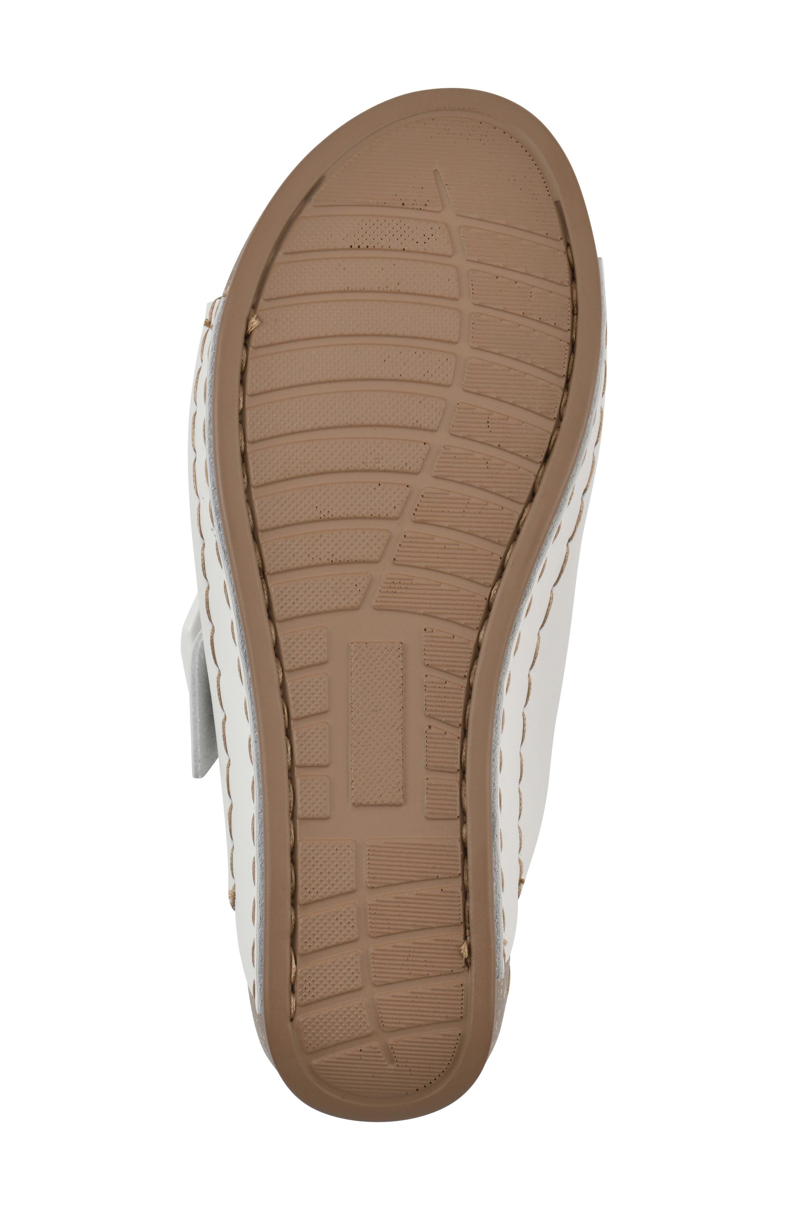 Fearful Wedge Sandal, Alternate, color, WHITE LEATHER