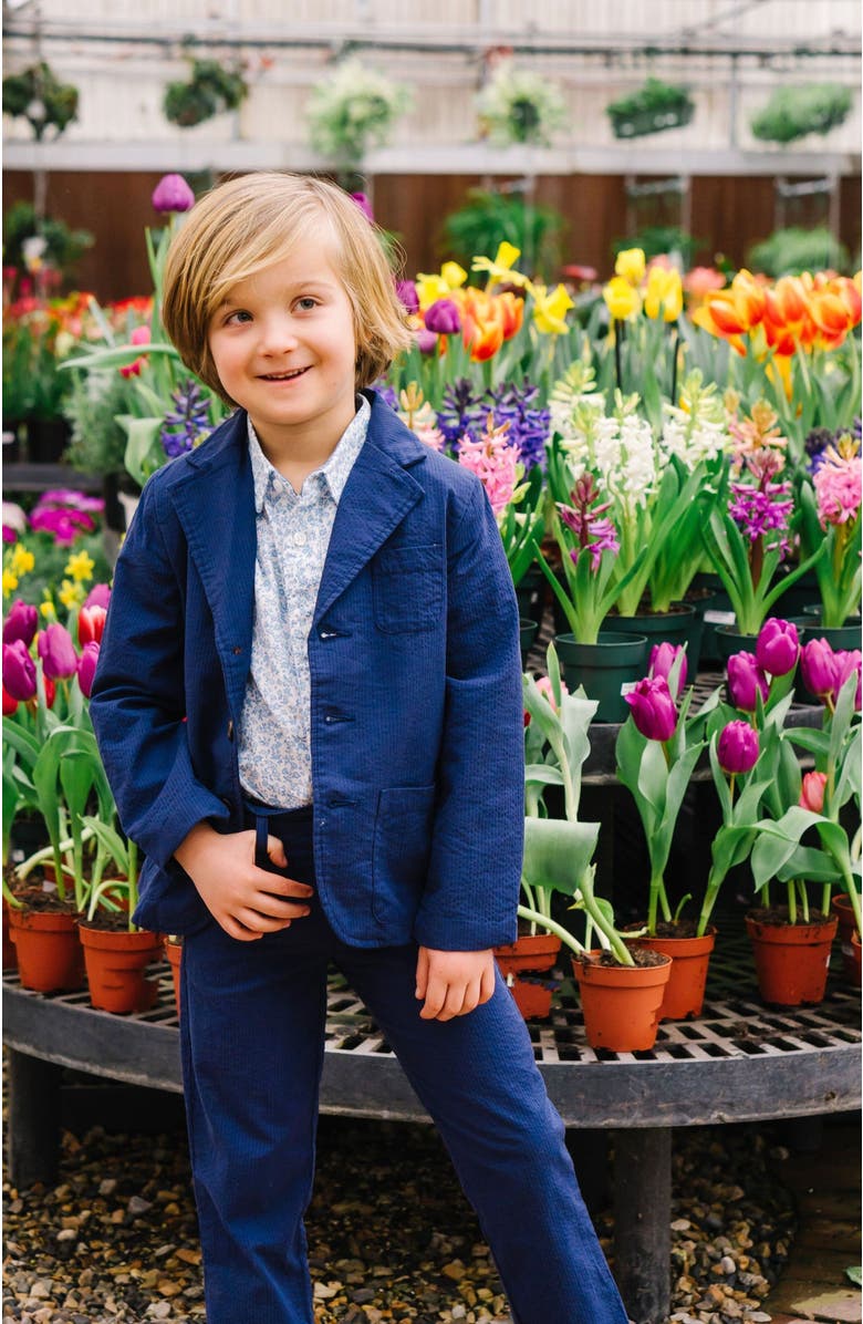 Hope & Henry Boys' Organic Seersucker Suit Jacket, Toddler, Alternate, color,