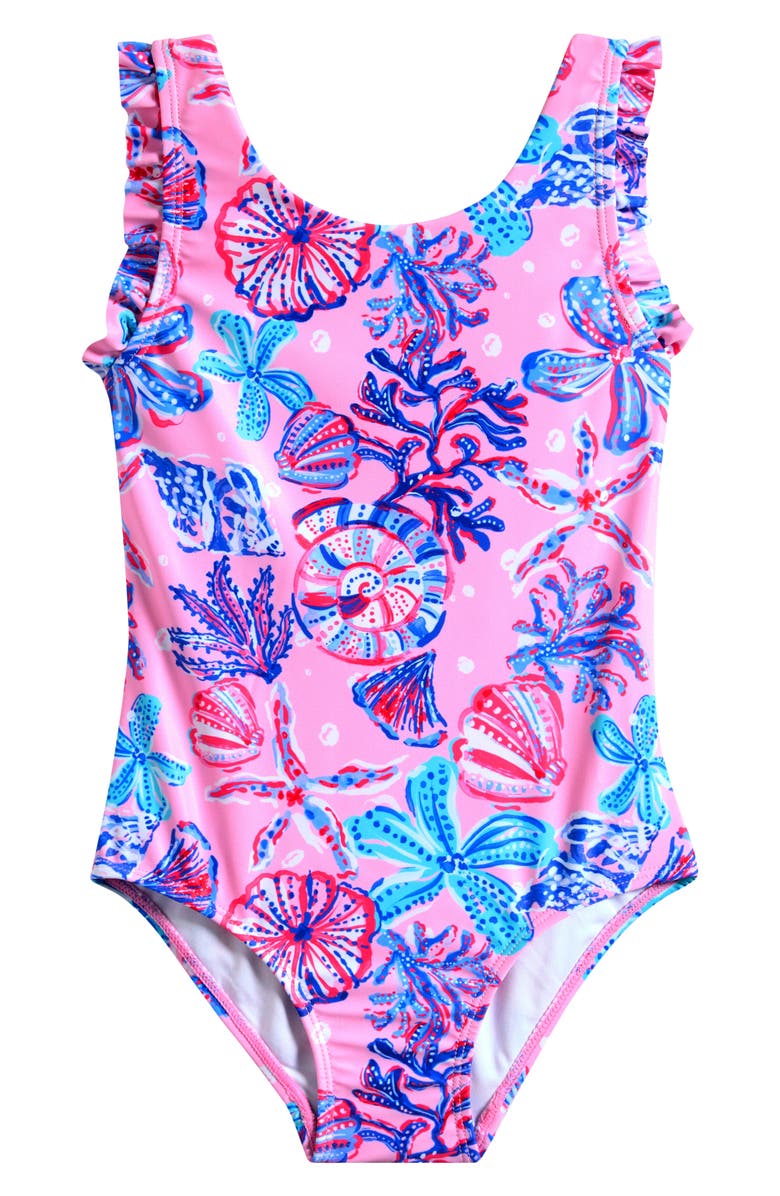 Seafolly Kids' Coral Sea Swimsuit, Main, color, 