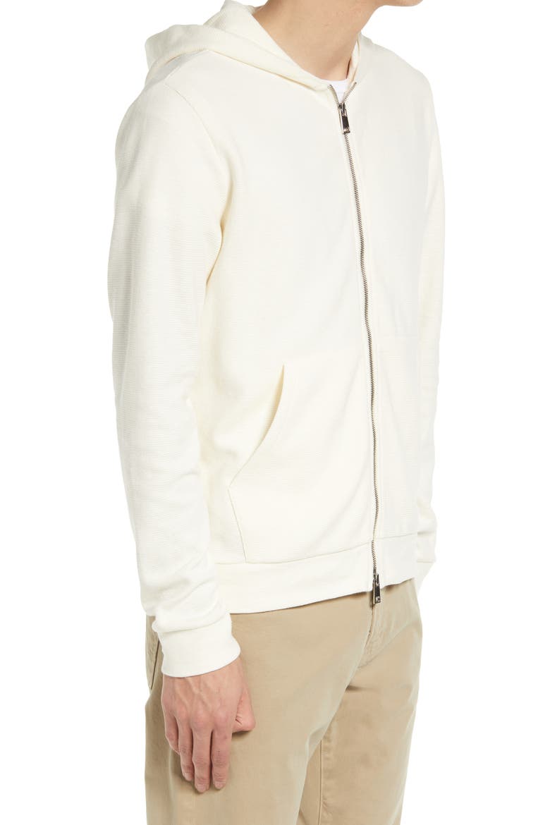 Essential Zip Hoodie, Alternate, color, STONE WHITE