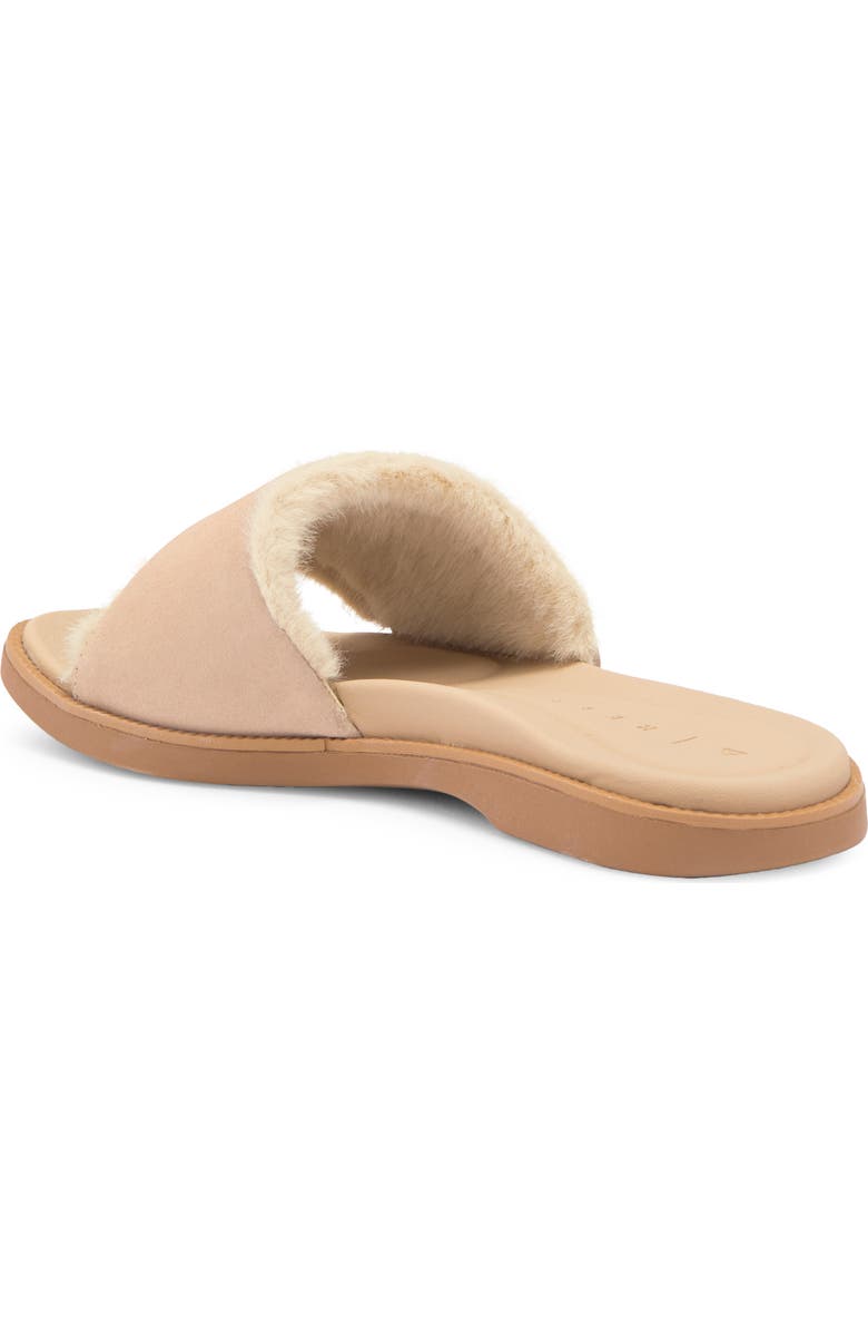Reef Sunny Arrianah Faux Fur Slide Sandal, Alternate, color,