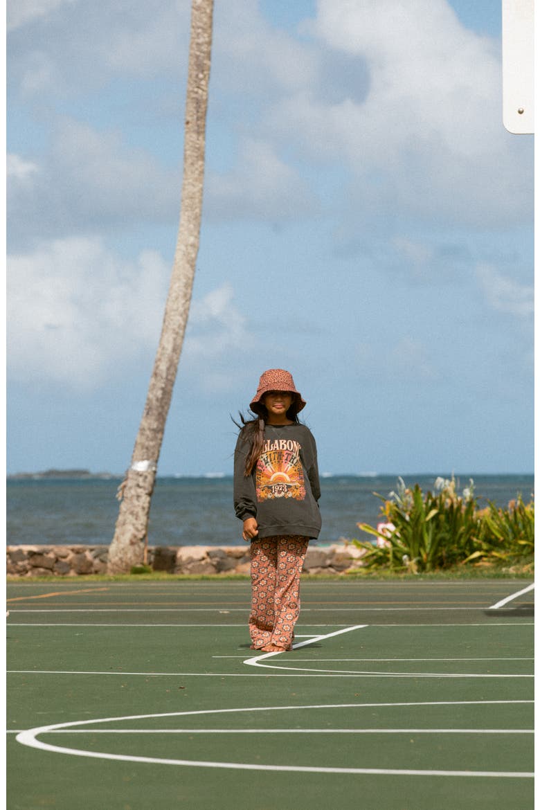 Kids' Making Waves Sweatshirt, Alternate, color, OFF BLACK