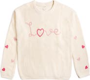 Sweet Wink Ditsy Love Knit Women's Sweater
