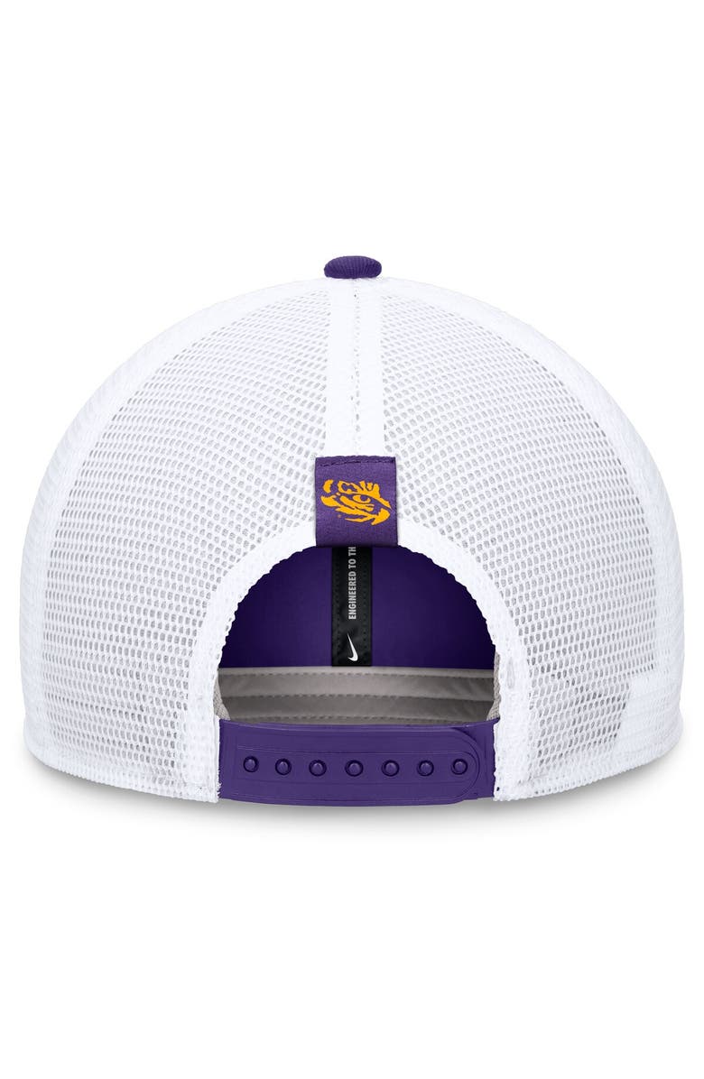 Nike Men's Nike Purple/White LSU Tigers 2024 Sideline Trucker Adjustable Hat, Alternate, color, Purple