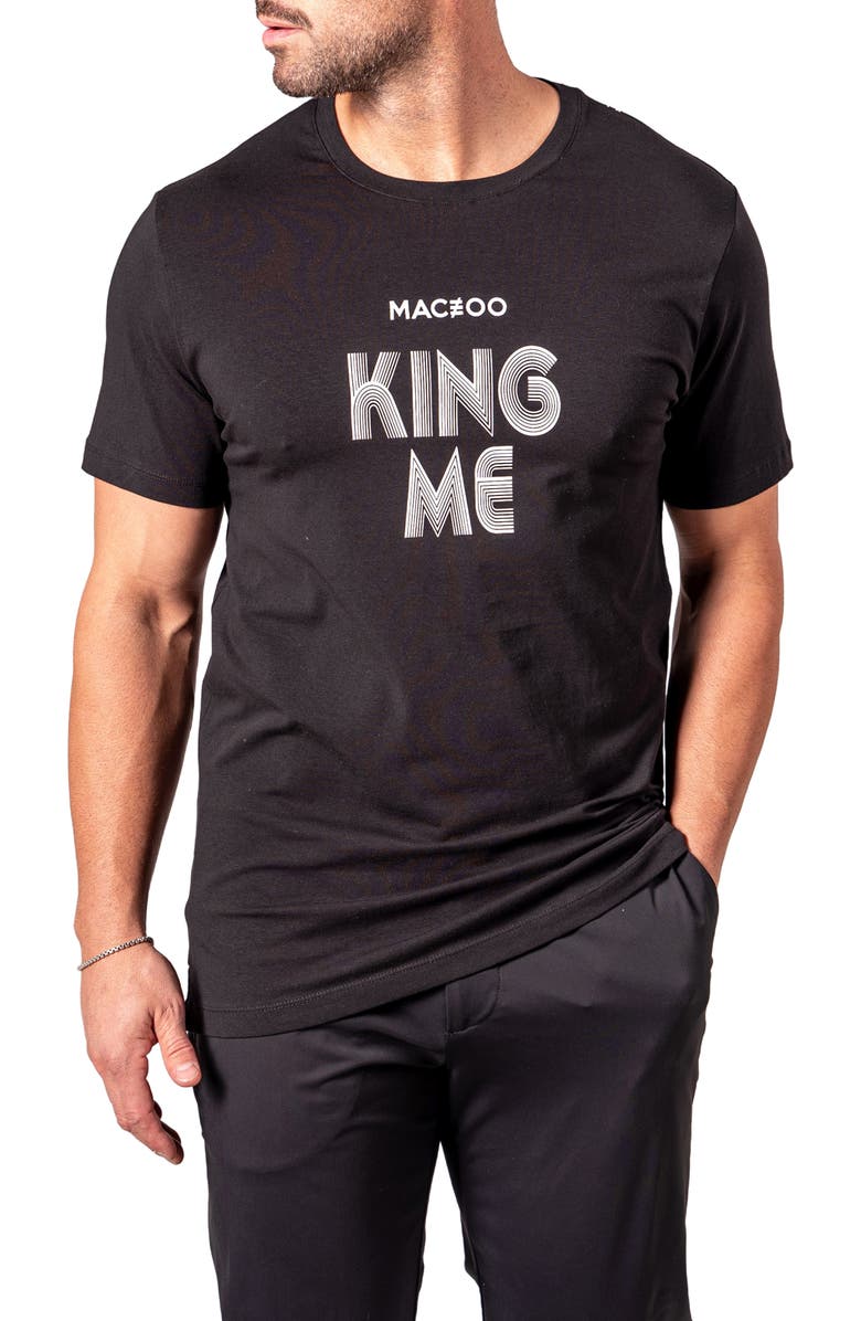 Maceoo King Me Graphic T-Shirt, Alternate, color, Black