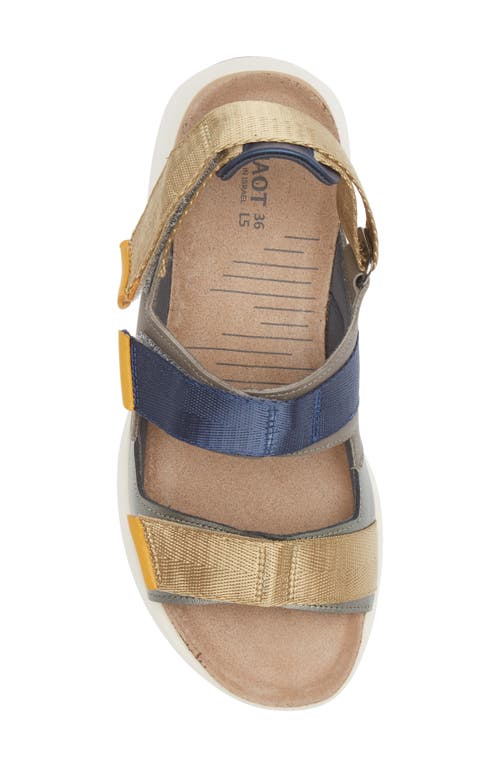 Naot Odyssey Slingback Sandal In Sterling/gray/marigold