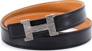 Pre-Owned Hermes Constance Reversible Belt Leather Thin