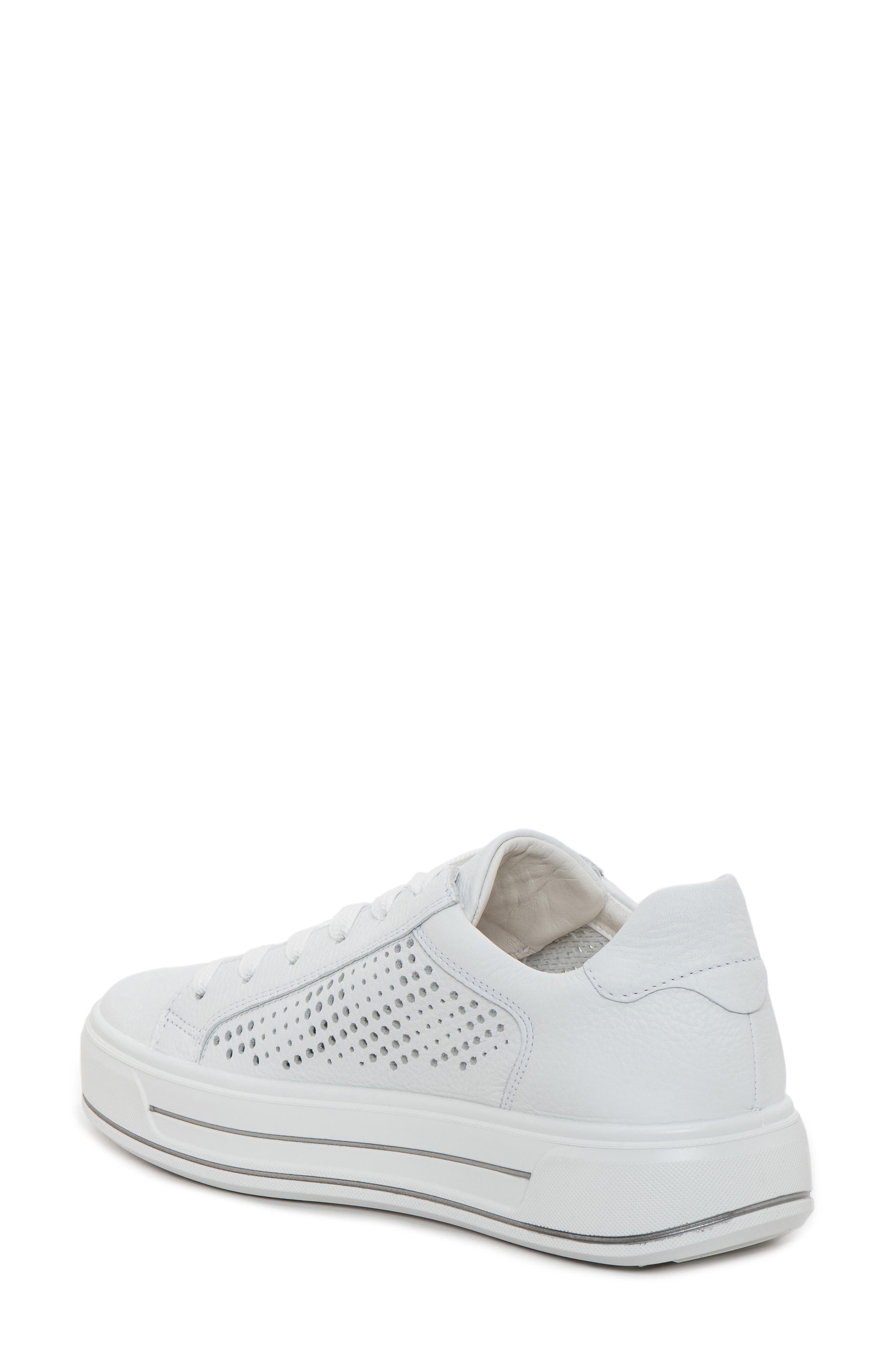 ara Carol Perforated Sneaker, Alternate, color, White