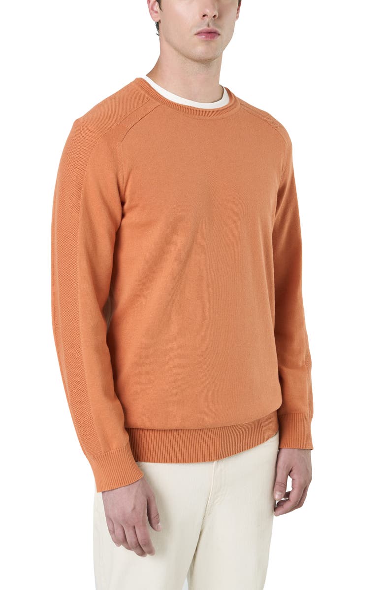 Velez Cotton Knit Sweater With Raglan Sleeves, Alternate, color, Orange