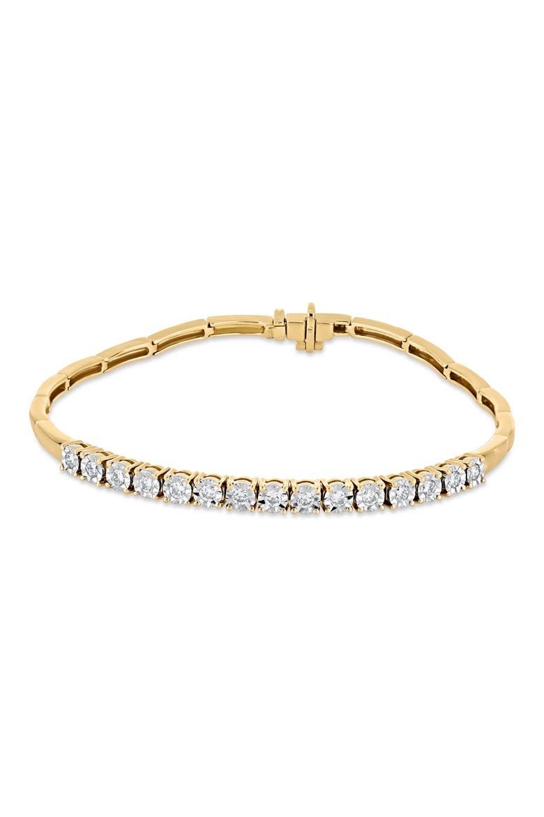 18K Gold Audrey Diamond Line Bracelet (Online Trunk Show), Main, color, 18K YELLOW GOLD
