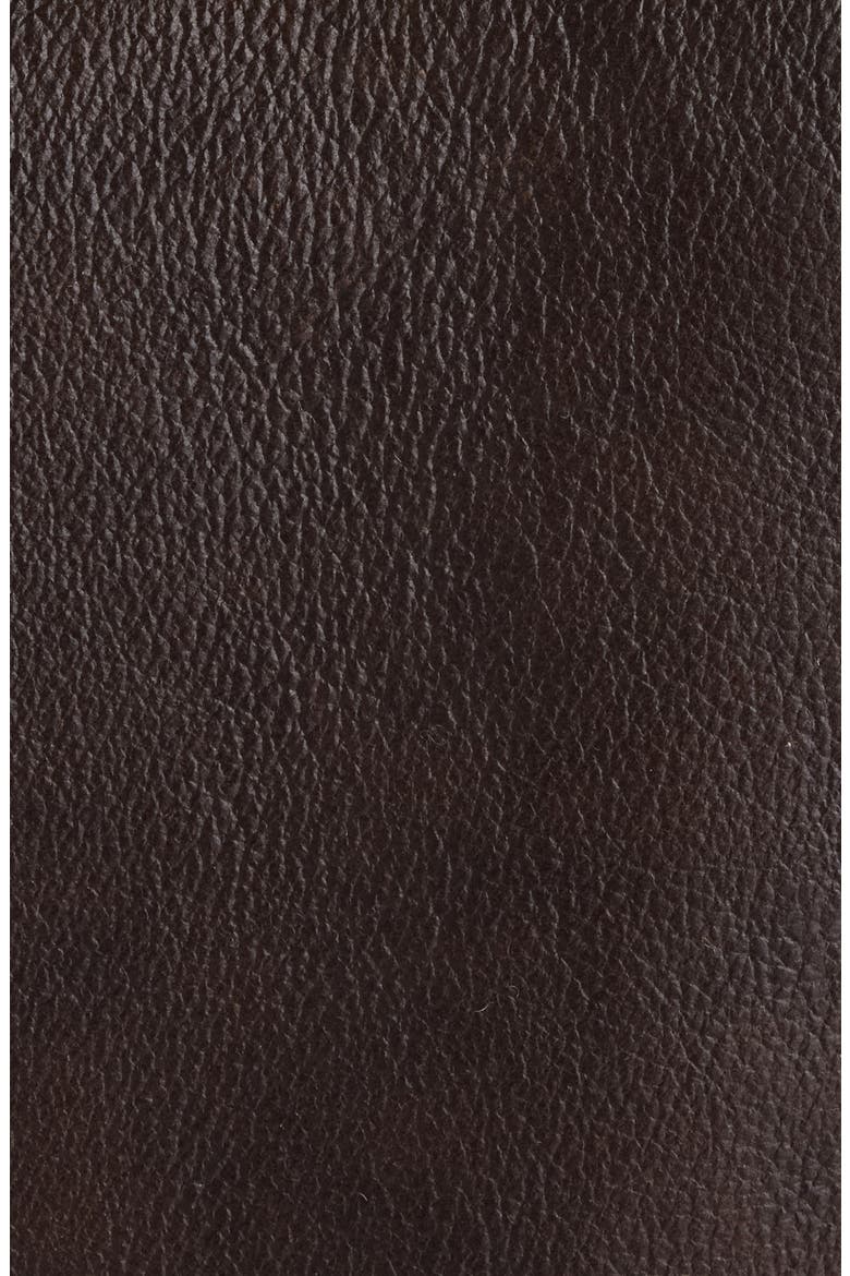 The Aviatore Asymmetric Aviator Jacket, Alternate, color, DARK BROWN