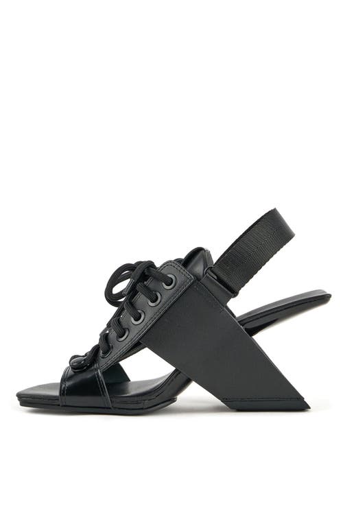United Nude Loop Sporty Hi Sandal In Black