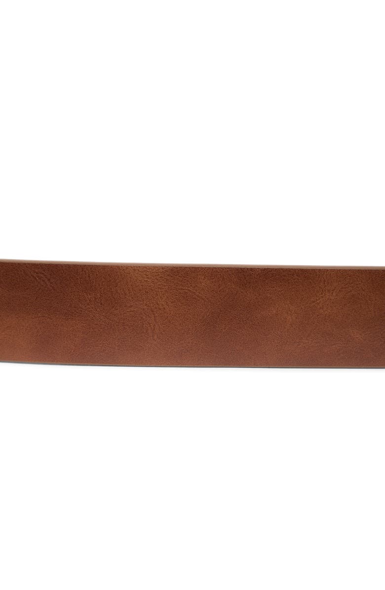 Sam Edelman Croc Embossed Faux Leather Belt, Alternate, color, Tan