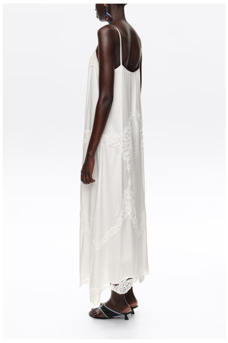 Strappy Crochet Midi Dress, Alternate, color, SAND