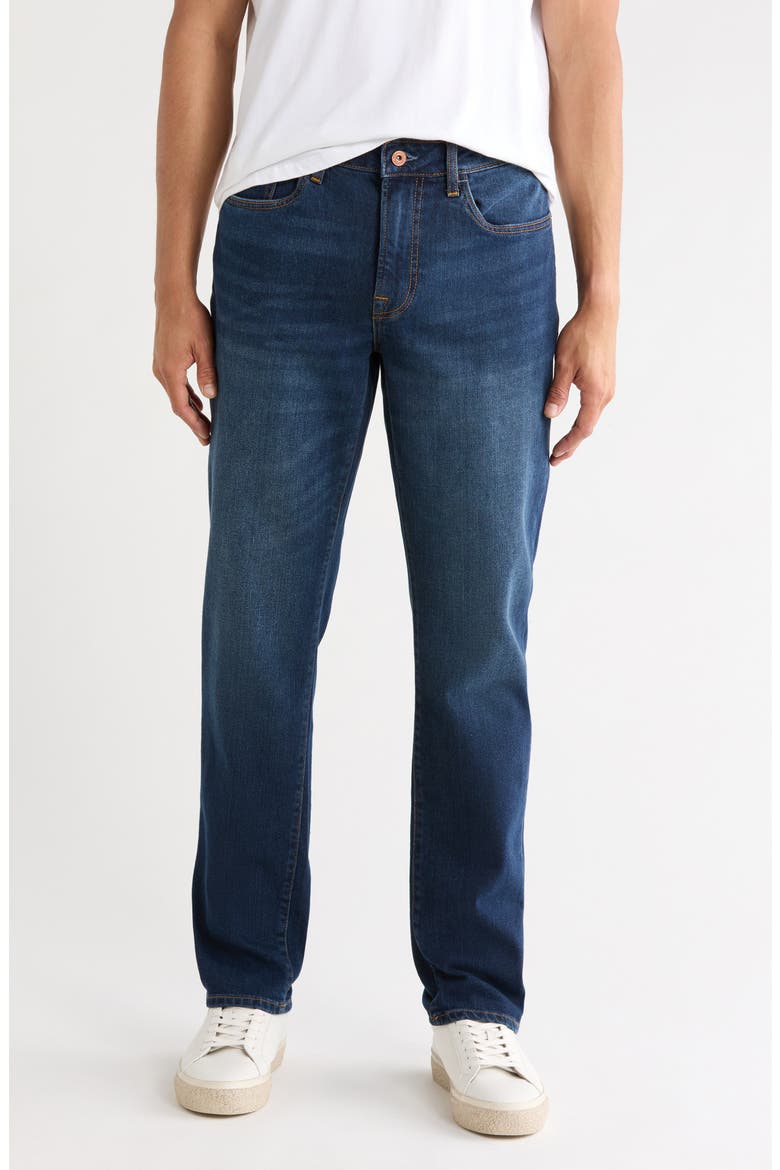 Canal Authentic Fit Jeans, Main, color, DWIGHT WASH INDIGO