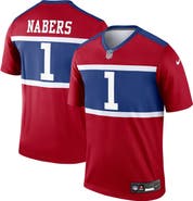Nike Men's Nike Malik Nabers Red New York Giants Alternate Legend Player Performance Top