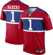 Nike Men's Nike Malik Nabers Red New York Giants Alternate Legend Player Performance Top