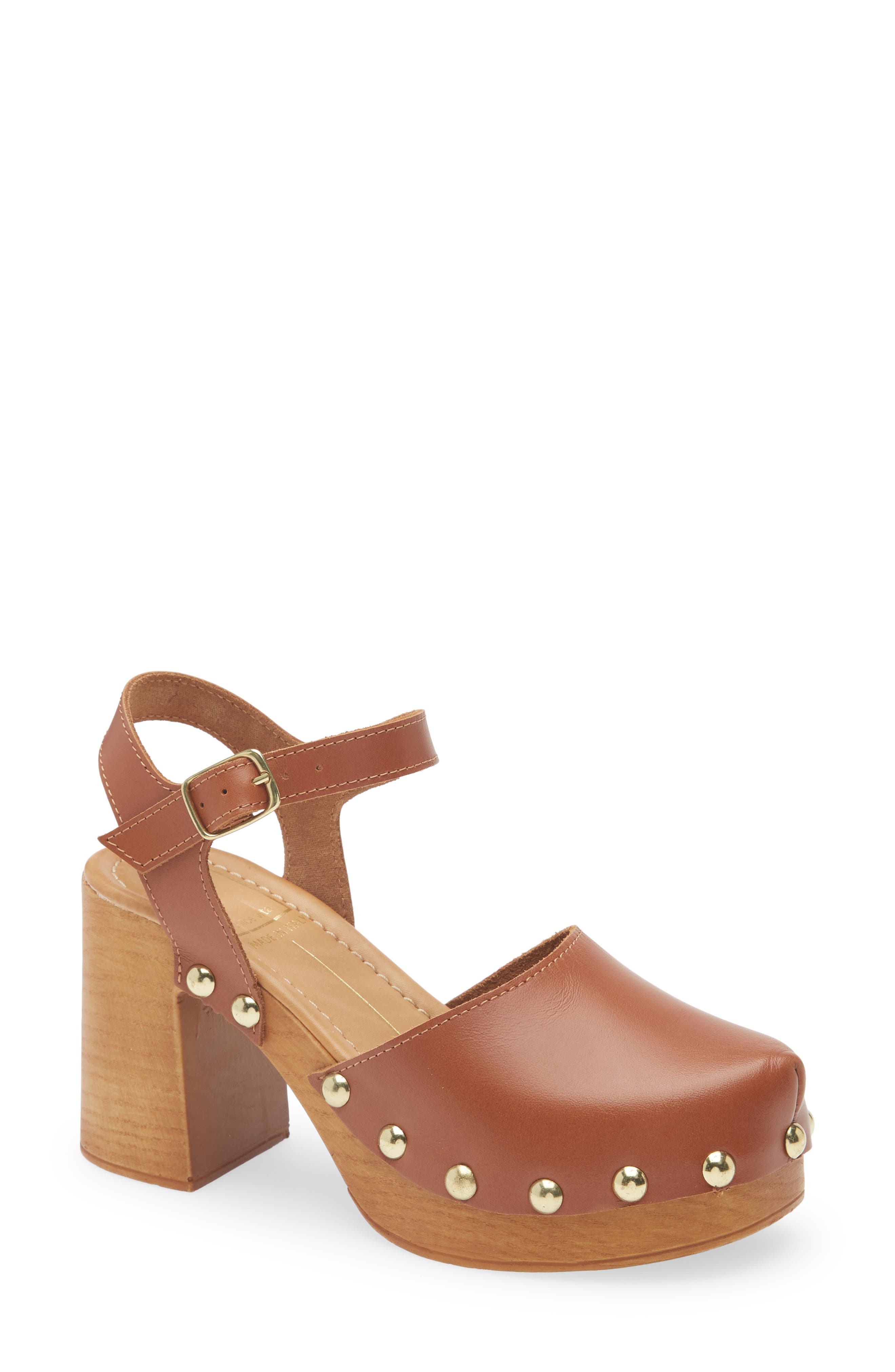 Dolce Vita Clover Ankle Strap Platform Clog, Main, color, 
