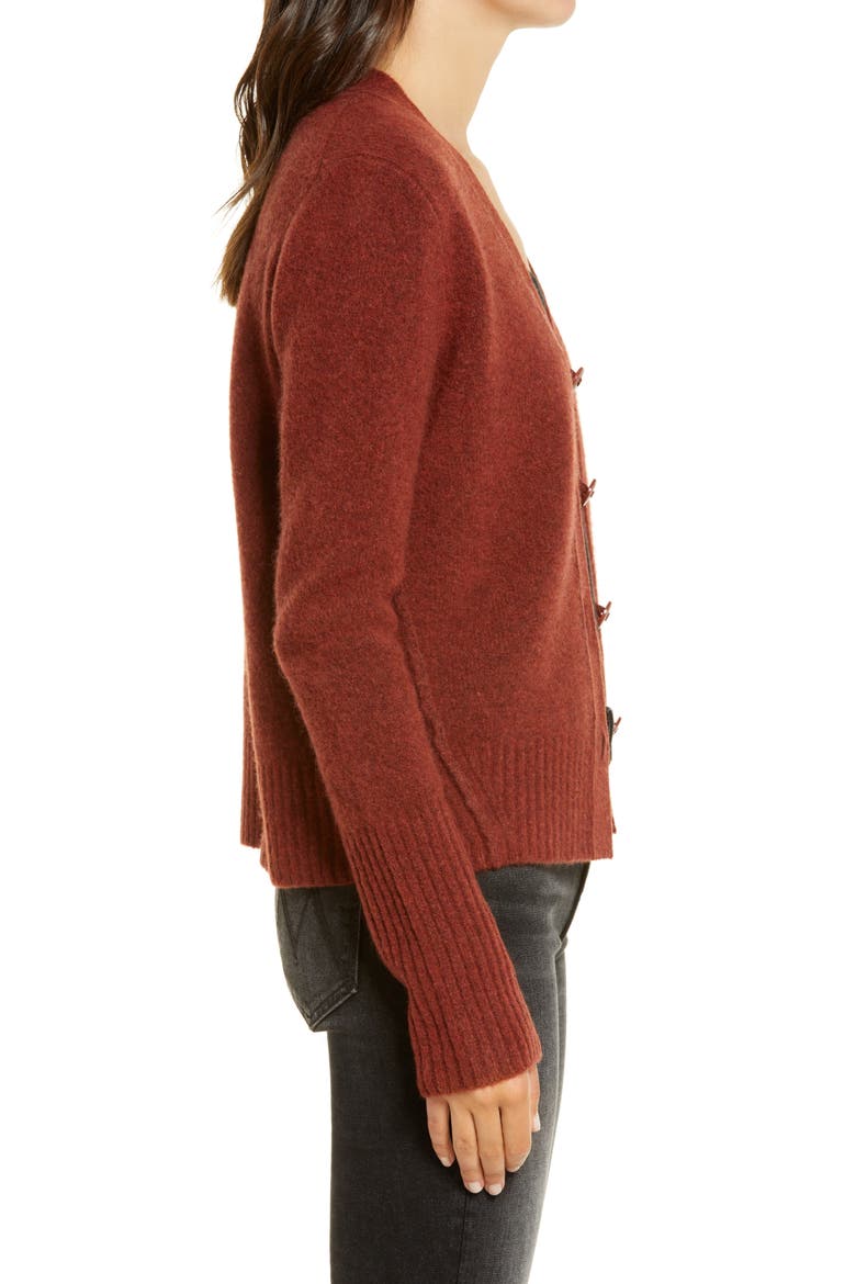 Rufa Wool Blend Cardigan, Alternate, color, CINNAMON MARL