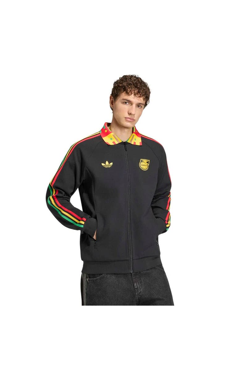 adidas Men's adidas Black Jamaica National Team Anthem Full-Zip Jacket, Main, color, Black