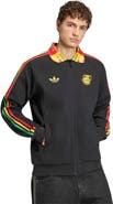 adidas Men's adidas Black Jamaica National Team Anthem Full-Zip Jacket