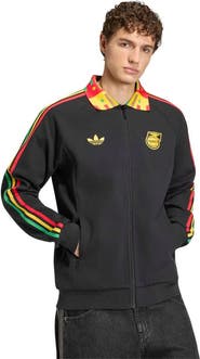 adidas Men's adidas Black Jamaica National Team Anthem Full-Zip Jacket