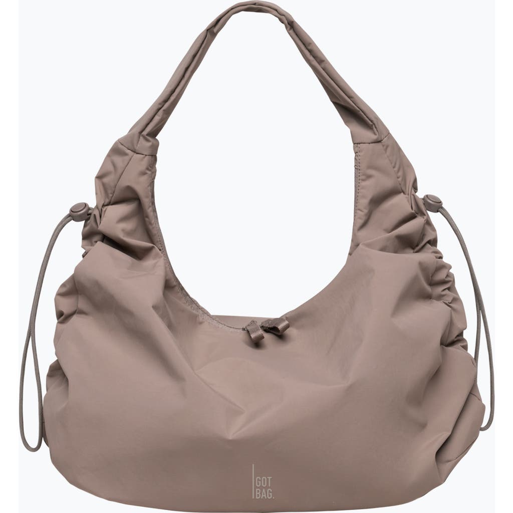 Got Bag Mellow Bag Recycled Nylon Slouchy Hobo In Gray
