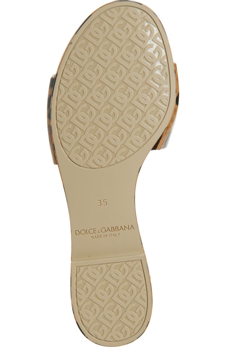 Dolce&Gabbana Bianca Interlock Slide Sandal, Alternate, color, Hy13m Leo New