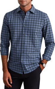 Rhone State of Mind Slim Fit Plaid Performance Shirt