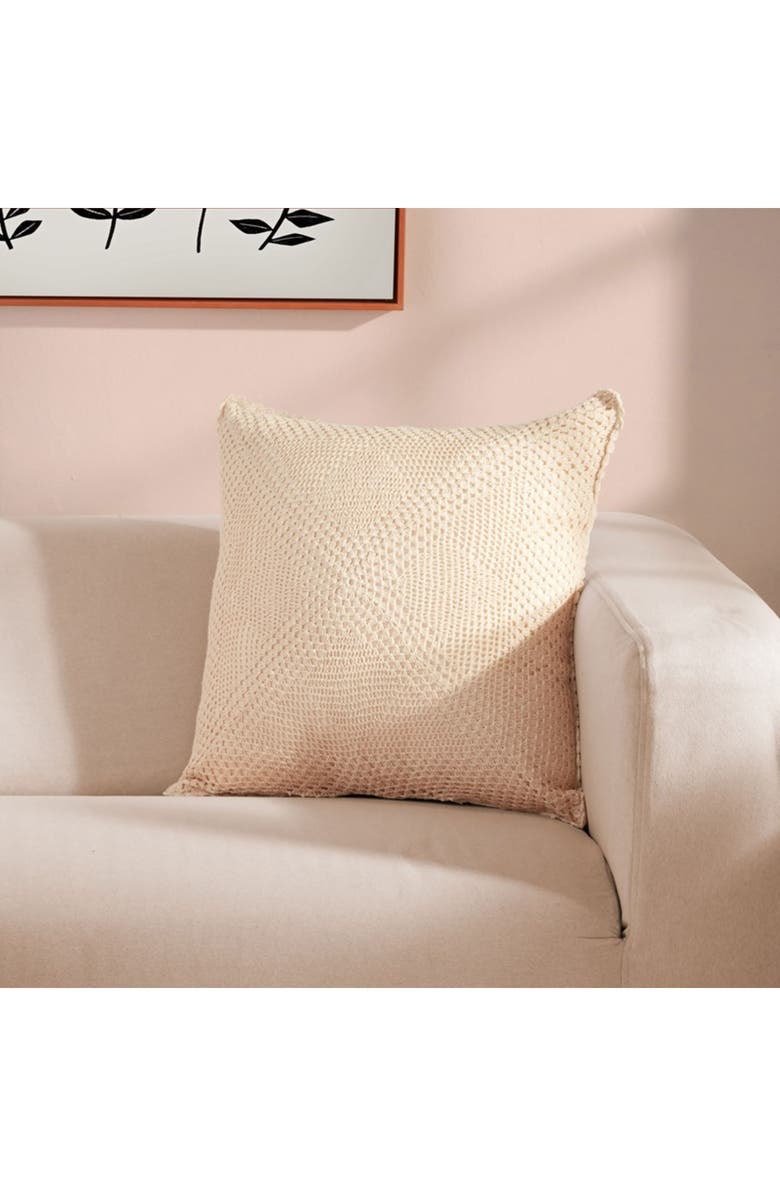 ROSELLI TRADING COMPANY Amelia Throw Pillow, Alternate, color, Ecru