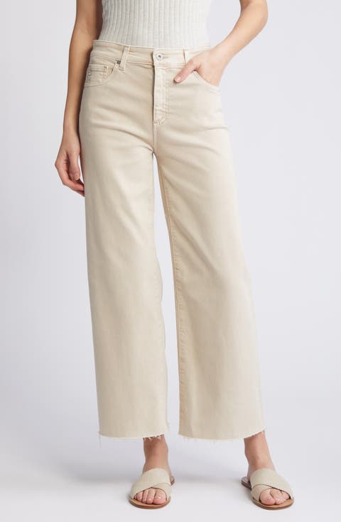 Saige Mid Rise Ankle Wide Leg Jeans