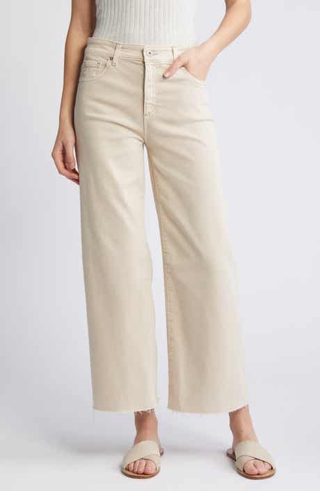 Saige Mid Rise Ankle Wide Leg Jeans