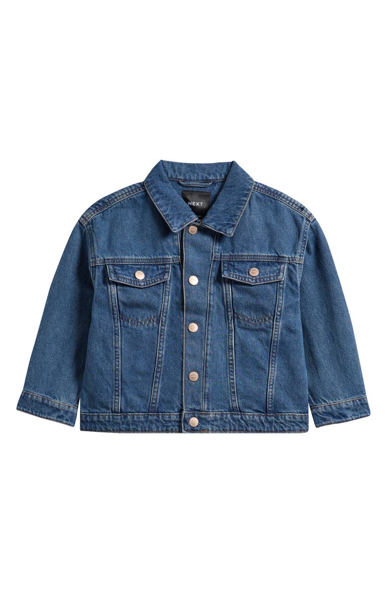 NEXT Kids' Denim Jacket, Main, color, Blue