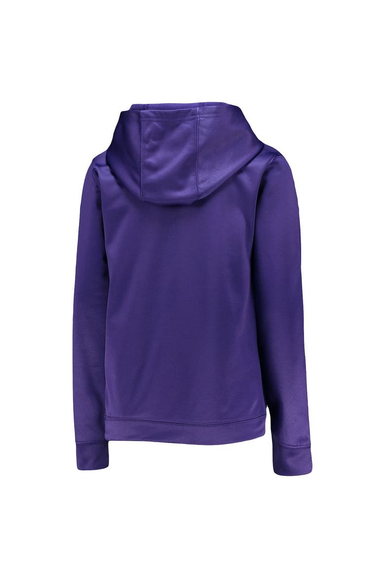 Youth Purple LSU Tigers Fast Pullover Hoodie, Alternate, color, Purple