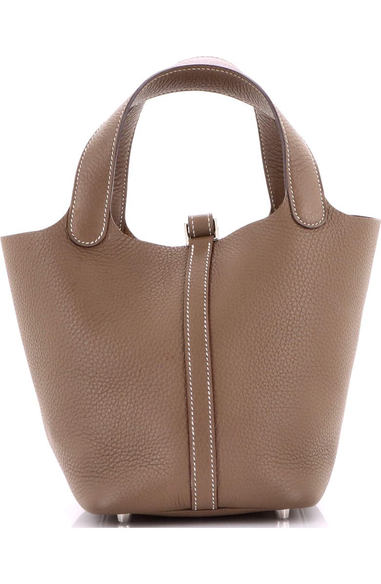 Pre-Owned Hermes Picotin Lock Bag Clemence PM, Alternate, color, Etoupe