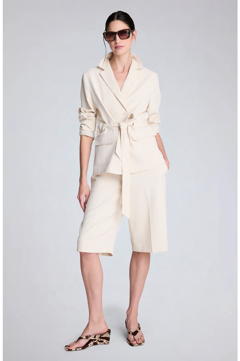 Vision Belted Stretch Twill Jacket, Alternate, color, OYSTER