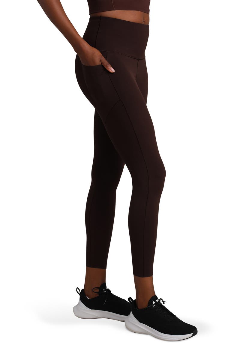 Revive Pockets 7/8 Leggings, Alternate, color, DARK ESPRESSO