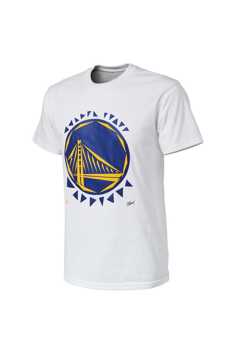 Men's NBA x Naturel White Golden State Warriors No Caller ID T-Shirt, Alternate, color, White