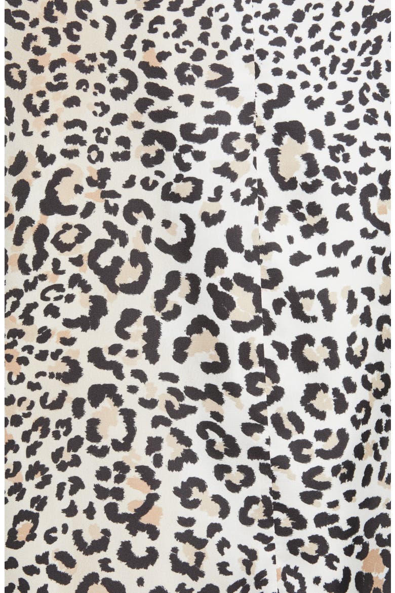 Leopard Print Longline Jacket, Alternate, color, BROWN LEOPARD