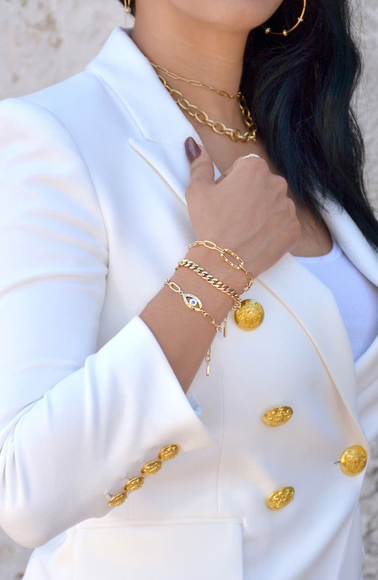 Liza Schwartz Miami Chain Bracelet, Alternate, color, Gold