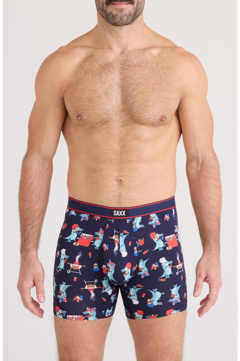 Daytripper Comfort Stretch Boxer Briefs, Main, color, TAILGATOR BBQ-MAR