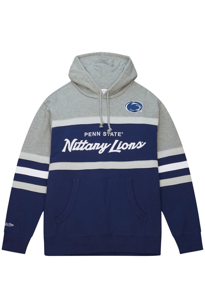 Men's Mitchell & Ness Navy Penn State Nittany Lions Head Coach Pullover Hoodie, Alternate, color, Navy