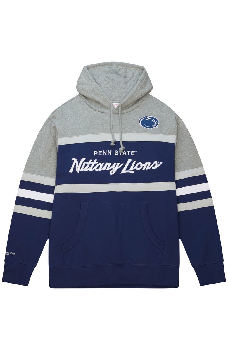 Mitchell & Ness Men's Mitchell & Ness Navy Penn State Nittany Lions Head Coach Pullover Hoodie, Alternate, color, Navy